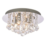 Kristalinis Pakabinamas Lubų &Scaron;viestuvas Liustra Glamour Chromas 35 Cm 4Xg9