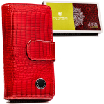 Didelė piniginė moterims Peterson, raudona