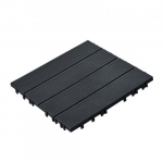 Grindinio plytelės, sujungiamas plastikas 30x30x2 cm, tamsiai pilka, lauko grindys