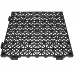 Drenažo grindų kilimėlis, 30x30 cm, juodas, PVC
