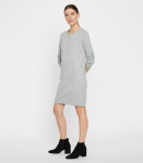 Vero Moda moteri&scaron;ka megztinė suknelė 10215523*08, &scaron;viesiai pilka 5714487309529
