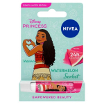 Lūpų balzamas Nivea Disney Princess Skaidrusis su arbūzų &scaron;erbeto aromatu