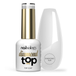 Hibridinis nagų lakas Clavier Nailsology Diamond Top, skaidri, blizgi danga, ilgalaikė apsauga