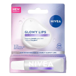 Lūpų balzamas Nivea Glowy Lips Skaidri drėkinamoji formulė su hialurono rūg&scaron;timi ir magnolijos ekstraktu