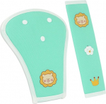 Vaikų saugos diržo apsauginiai aptaisai, 3 vnt., žali