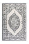 Elle Decoration &bdquo;Gemini&ldquo; dvipusis kilimas naudojimui viduje ir lauke, &scaron;velniai sidabrinis, 120 x 170 cm