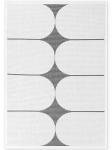 Hanse Home Duet dvipusis kilimas naudoti viduje ir lauke Bowen juodas baltas 160x230