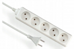 Elgotech prailgintuvas 1,5m, 5 lizdai, baltas