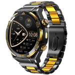 I&scaron;manusis laikrodis &bdquo;Blackview W90 Pro&ldquo; i&scaron;manusis laikrodis su &bdquo;Bluetooth&ldquo;, 900 mAh, 1,43 colio, 100 laipsnių sportinis režimas su LED lempute, GPS &ndash; Juodas