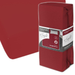 Medvilninis paklodė su guma 160x200 cm, raudona