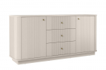 Komoda &bdquo;Bogart Vesper&ldquo; 160 cm, ka&scaron;myro spalvos, auksinės rankenėlės, moderni