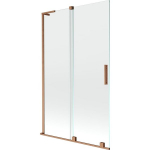Vonios sienelė Mexen Velar L, 110 x 150 cm, Brushed copper/Transparent