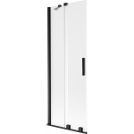 Vonios sienelė Mexen Velar, 70 x 150 cm, Black/matinis stiklas