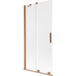 Vonios sienelė Mexen Velar, 90 x 150 cm, Brushed copper/matinis stiklas