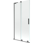 Vonios sienelė Mexen Velar L, 95 x 150 cm, Brushed gun gray/Transparent