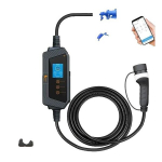 Įkrovimo Stotis Elektriniams Automobiliams, Wallbox Tipo 2 Kabelis, WIFI APP Valdymas, 7KW APP