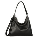 Petne&scaron;inė rankinė - TOM TAILOR - Finna Hobo Bag M - Juoda - Poliuretanas - 27x30x3 cm