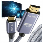 HDMI laidas Vayox USB-C/HDMI 2m 4K 60 Hz VA0418