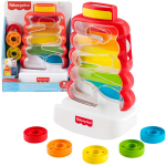 Kraunamasis žaislas Fisher-Price klasikinė piramidė spalvingi žiedai lavinamasis žaidimas, uniwersalny