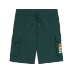 PUMA laisvalaikio &scaron;ortai berniukams PUMA MID90S Cargo Chino Shorts B Dark Green - 68515460, žali