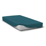 Fitted sheet - HOME LINGE PASSION - HP72117 - 82 g Microfiber - 180 x 200 cm - 30 cm pocket - Duck blue