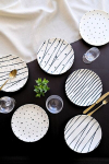 Desertinės lėk&scaron;tės TVL6PTPRS1108, porcelianas, 6 dalių rinkinys, 20 cm, įvairių spalvų