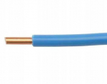 Vienagyslis elektros laidas Dy 1x10mm2 450/750v mėlynas, 1 metras