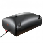 Vandens saugojimo talpa 85x44x35 cm juoda PVC sulankstoma