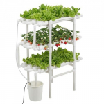 Hidroponinė auginimo sistema, 98x52x117 cm, balta, UPVC