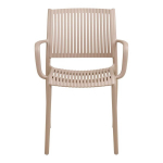 Valgomojo kėdė, 56x56x81 cm, taupe spalva, polipropilenas