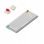 Nuphy Air75 V3 belaidė mechaninė klaviatūra, balta, Red Nano Switch