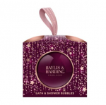 Vonios ir du&scaron;o putos Baylis & Harding Wild Cherry & Vanilla Festive Bauble, 250 ml