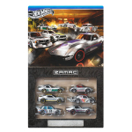 Žaisliniai automobiliai Hot Wheels Zamac JLB26 6 vnt. rinkinys 1:64 lieto metalo sidabrinė serija