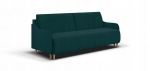 Sofa-lova BEST 3-vietė turkio spalvos su miego funkcija ir daiktų laikymo vieta