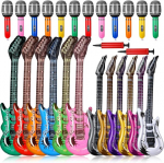 Pripučiami gitaros ir mikrofono žaislai rinkinys 24 vnt