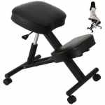 Reguliuojamo auk&scaron;čio ergonomi&scaron;ka kėdė, dirbtinė oda, metalas - 120 kg