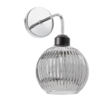 Sieninis &scaron;viestuvas Verton 21-48493 Chrome stiklinis gaubtas E27