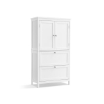 Vonios spintelė 60x30x110 cm Balta MDF