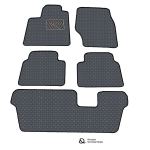 Kilimėliai QuiltyMats Subaru B9 Tribeca 2005-2014 (7v., I, II ir III eilės) (5 vnt.), T.pilka-Pilka /33-MAX2