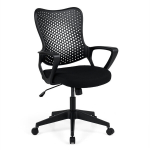 Ergonomi&scaron;ka biuro kėdė su porankiais juoda, Ergonomi&scaron;ka biuro kėdė su porankiais juoda