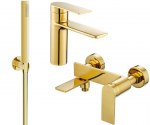 Mexen Zero R70 vonios komplektas, auksinis - 71103R70-50