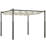 Pergola metalinė, 3x3 m, reguliuojamas stogas, UV30+, 1 vnt