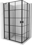 Mexen Mist Duo du&scaron;o kabina, varstoma, 105 x 75 cm, juoda grotelė, juoda - 8A4-105L-075P-70-77