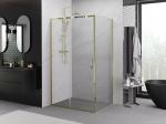 Mexen Exo stumdomosios du&scaron;o durys 160 x 100 cm, skaidrios, auksinės - 8151-160-100-50-00