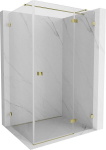Mexen Lunar T De&scaron;inysis varstomas du&scaron;o kabinas 130 x 90 cm, skaidrus, auksinis - 834T-130-090-50-00-P