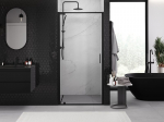 Mexen Exo du&scaron;o durys 90 cm, skaidrios, juodos - 8181-090-000-70-00