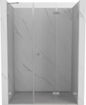 Mexen Lunar-F sulankstomos du&scaron;o durys de&scaron;inės 140 cm, skaidrios, &scaron;lifuotas nikelis - 836S-140-050-97-00-P