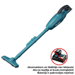 Dulkių siurblys - &scaron;luota Makita DCL180Z