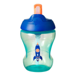 Tommee Tippee mokomasis puodelis su &scaron;iaudeliu berniukui 7m+, 230 ml, 447155