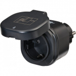 Brennenstuhl WiFi lizdas 433MHz 3000W, juodas IP44
